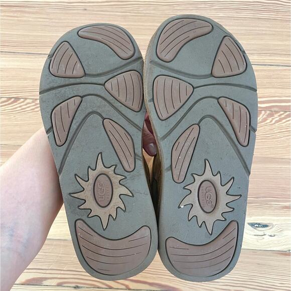 UGG – Brown Suede Sherpa‑Lined Zipper Detail Boots - Picture 5 of 11